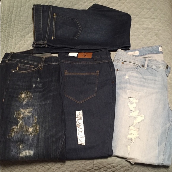 Plus size Jean lot NWT & NWOT size 16 & 18 - Picture 1 of 4